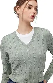 [Mavi] Women's V-Neck Pullover Sweater