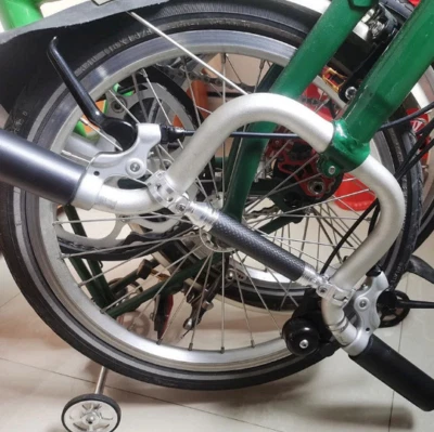 Handlebar Gadget Bridge for BROMPTON Computer / Phone Holder in SILVER