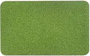 PVC Artificial Lawn Floor Rugs 19.6 * 31.4 Inch Grass Silk Foot Mat Outdoor, Doormat Frontdoor Mat 50 * 80cm (Green)