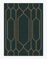 275' x 365' | Machine Washable Runner Rug | Kid & Pet Friendly | Indoor Rug | Bryant Marine Blue & Gold Flatwoven Rug by The Hiltons | Ruggable