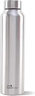 The Better Home 1000 Stainless Steel Water Bottle 1 Litre - Silver | Rust-Proof, Lightweight, Leak-Proof & Durable | Eco-Friendly, Non-Toxic & BPA Free Water Bottles 1+ Litre