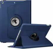 360 Rotate Leather Case Cover For Apple iPad 9th gen 10.2'' 2021 - Navy Blue