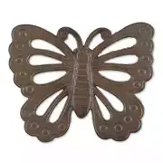 Brown Cast Iron Butterfly Charming Garden Stepping Stone