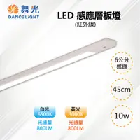 在飛比找PChome24h購物優惠-【舞光-LED】10W LED 紅外線感應層板燈 支架燈 4