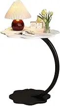 Flower Shape Irregular Side Table,C-Shaped End Desk,Mobile Storage Tables,Small Side Desk Accent Table,for Bedrooms, Gardens, Balconies,Sofa