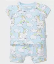 Peter Alexander Baby Unicorn PJ Set Baby 3/6 Months NWT