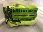 2pcs Lightweight Elastic Vest Security High Visibility Reflective Vest Tape