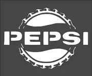 1- 7x9 inch Custom Cut Stencil, (NB-96) Pepsi Bottle Cap