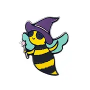 Bewitched Bumble Bee Witch Golf Ball Marker with Magnetic Hat Clip, Funny Gift