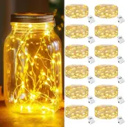 12 Pack LED Fairy Lights Battery Operated, Mini Twinkle String Lights Waterproof