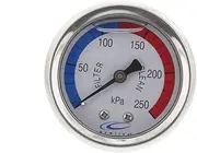 Pool Spa Pressure Gauge Centre Mount Oil Filled Housing Tough
