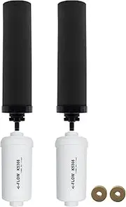 Renami Gravity Water Filter Replacement for Berkey® BB9-2® Black Filters & PF-2® Fluoride Filters, Compatible with Berkey® Gravity Water Filter System, Combo Pack