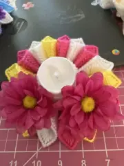 Plastic Canvas Candle Holder