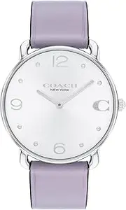 [COACH] Women's Elliot 14504286 Quartz Watch, Silver White, 36 mm Case Diameter