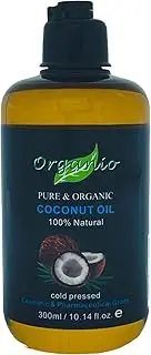 100% Pure Organic Fractionated Coconut Oil 100ml, 200ml to 20L - Coconut Scented (Without Pump, 300ml)