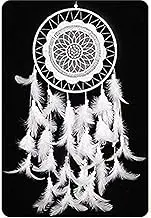 Dream Catcher, IEVE Handmade Medium Large White Dream Catcher Decor Wedding Feather for Kids Wall Hanging Decoration-Approx 26" (60-65Centimeter)