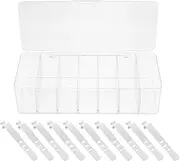 1Set Cord Management Case with Cover Desktop Storage Holder for Charging Cables Data Wire Organizer Dustproof and Tidy for Home Office and Living Space Includes