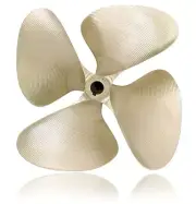 OJ Fusion 532 14.25 x 14.5 4 Blade Nibral Left Hand Inboard Propeller 1 1/8 Bore