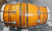 Professional Recording Dholak with Rope and Bolt Pure Mango Indian Folk Drum