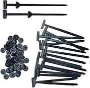 Nylon Universal Cable Tie Buckle, Heavy Duty Self-Locking Nylon Zip Ties Holder, Multipurpose Plastic Cable Ties Tool for Car Daily Repair, UV Resistant Black Zipties Push Mount Cinch Straps(100pcs)