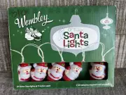 NEW WEMBLEY OL' FASHION VINTAGE STYLE LED SANTA LIGHTS STRING FREE SHIP