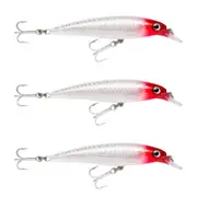 3x Rapala 14cm Saltwater X Rap Jerkbait Fishing Lures - Redhead UV