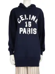 2022 Navy Graphic Print Hoodie