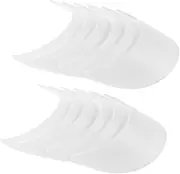 [MOBUTOFU] 20pcs Baseball Cap Visor Inserts for Children's Hats Sun Visor Hat Parts Baseball Cap Accessories White