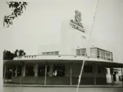 Las Vegas Union Pacific Station Streamliner Original 1940s Snapshot Photo