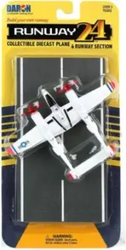 Daron Runway24 P-38 Red Tip Diecast vehicleplane 57838