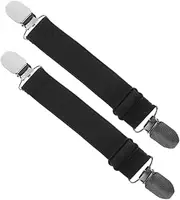 2pcs Trouser Leg Clip Motorcycle Boot Straps Elastic Pant Keeper Pants Fixing Clips Elastic Strap Clamps Fixing Strap Clips Motorcycle Riding Clips Trouser Legs Holders Boot Clamps