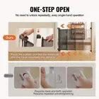 Retractable Baby Gate 34in Tall Mesh Extends 116in Wide for Kids Pets For