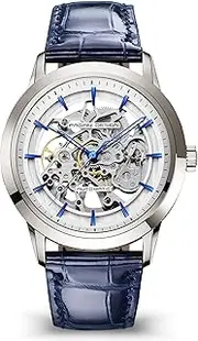 [RollsTimi] Pagani Design 1638 Men's Watch 43 mm Skeletonised Automatic Men's Watch with Sapphire Glass Case Stainless Steel Case Leather Strap Luxury Sports Watch