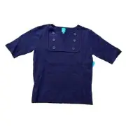 Vintage Paul Frank Womens Nautical Top, Blue, Medium