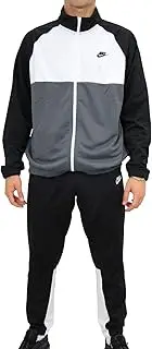 [Nike] Men M NSW CE TRK Suit PK Tracksuit - Obsidian/Obsidian/White, X-Large