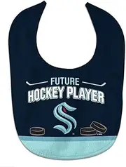 WinCraft NHL Seattle Kraken Logo/Slogan Future Hockey Player All Pro Baby Bib