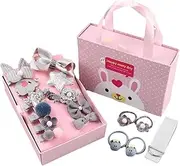 Kids Hair Accessories for Girls - Princess Hair Accessories for Toddler Girls,Set of 18 Stylish Hairpin, Assorted Princess Headgear Set Party School Ballet Cosplay