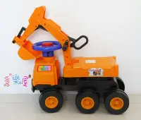 在飛比找Yahoo!奇摩拍賣優惠-高雄玩具~兒童挖土機-兒童騎乘~怪手玩具~滑步車-學步車-兒
