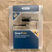 Griffin SmartTalk iPhone iPod Headphone Adapter Control external Microphone, NEW