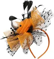 MERRYHAPY Retro Style Bride Hat Women's Wedding Fascinator Tea Party Headband Banquet Headdress Elegant