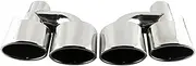 1SET 2.5'' Inelt Universal Car Dual Exhaust Tips Compatible For C63 C200 C250 C300 C350 W204 Muffler Tailtip