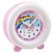 Atlanta Kids' Alarm Clock With Light Ring Unicorn And Rainbow 2136/17