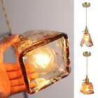 Retro Brass Glass Chandelier Homestay Bar Restaurant Bedside Light Coffee Shop