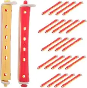 SAFIGLE 24pcs Curling Tools Set Curlers for Waves Curls Diy Hair Styling Kit Plastic Rollers