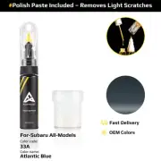 Touch Up Paint For Subaru All Models 33A Atlantic Blue With Polish Paste