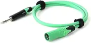 ROBAUN 1PC Microphone Cable XLR 3-Pin to Jack 6.5mm Mic Aux Cord TRS 6.35 Mm/6.5 Mm Male to XLR Male Cord for AMP Pro Audio(Green,8m)