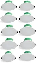 10 Pack 8W LED Downlight with Dimmable Integral Driver – Tri Colour