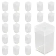 20 Pack Diamond Embroidery Storage Jars Small Beads Storage Bulk 20PCS, Square