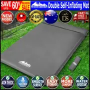 GREY Weisshorn DOUBLE Size Self Inflating Mattress Camping Hiking Portable