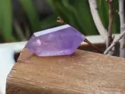A Grade Amethyst Crystal 39 Grams Polished Double Terminated Points 60mm Long